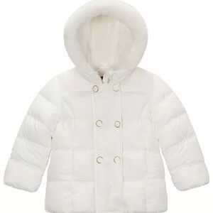 Rothschild Ivory Hooded Jacket with Gold Accents